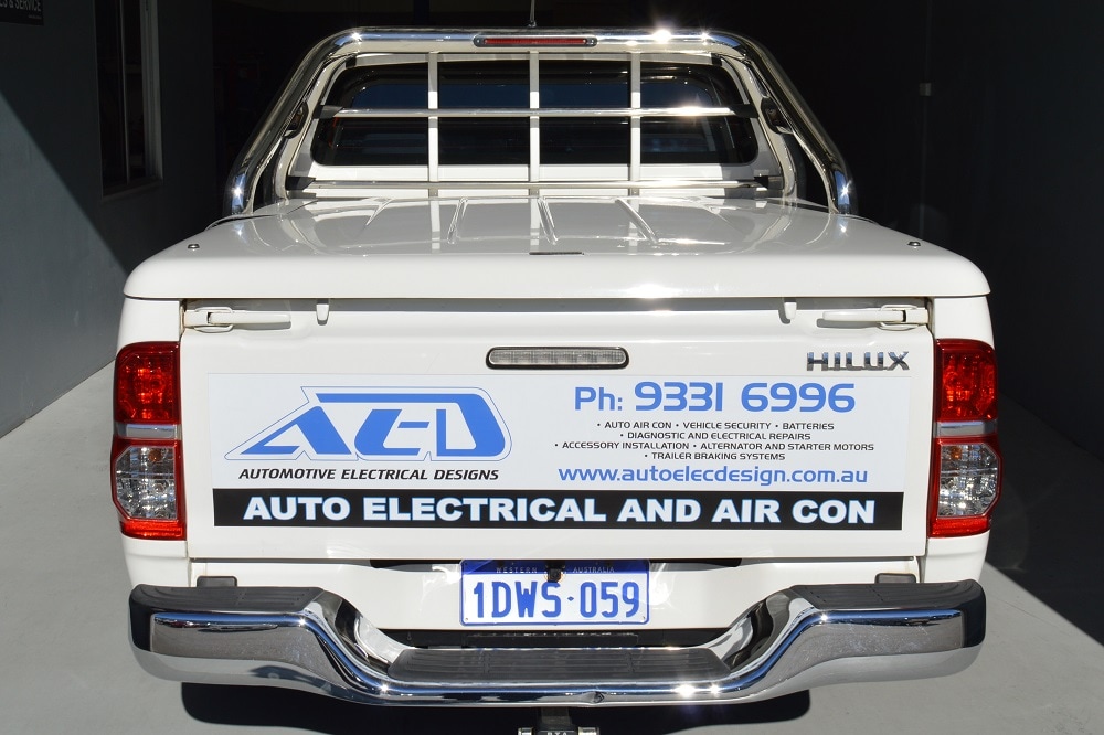 Automotive Electrical Designs vehicle signs