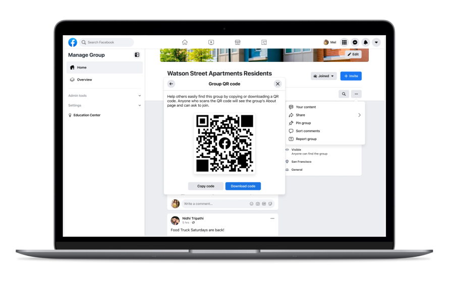 New QR Code Feature to Grow Your Facebook Group Membership